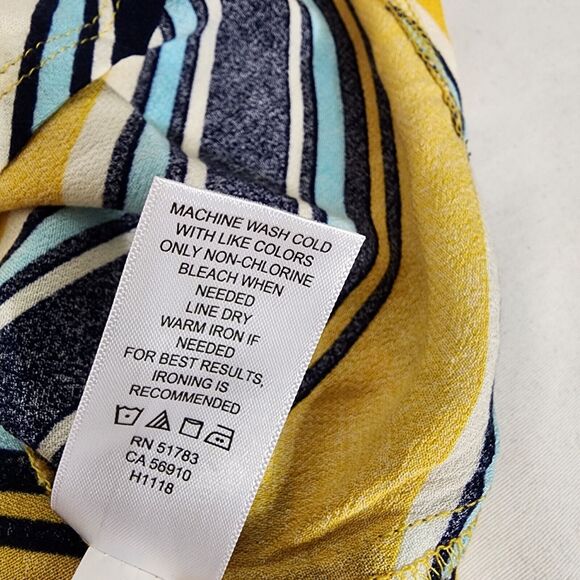 Maurices Womens Tank Top Sz Large Striped Strappy V Neck Sleeveless Lightweight - Picture 8 of 9